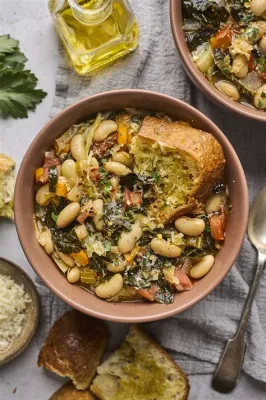  Ribollita! A Hearty Tuscan Soup Bursting With Rustic Flavors and Fresh Garden Bounty